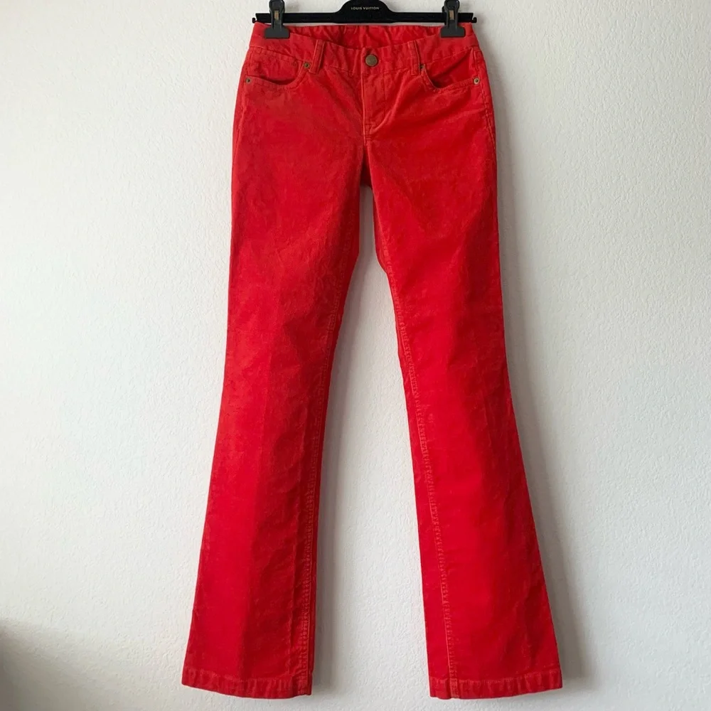 New J. Crew corduroy pants in red